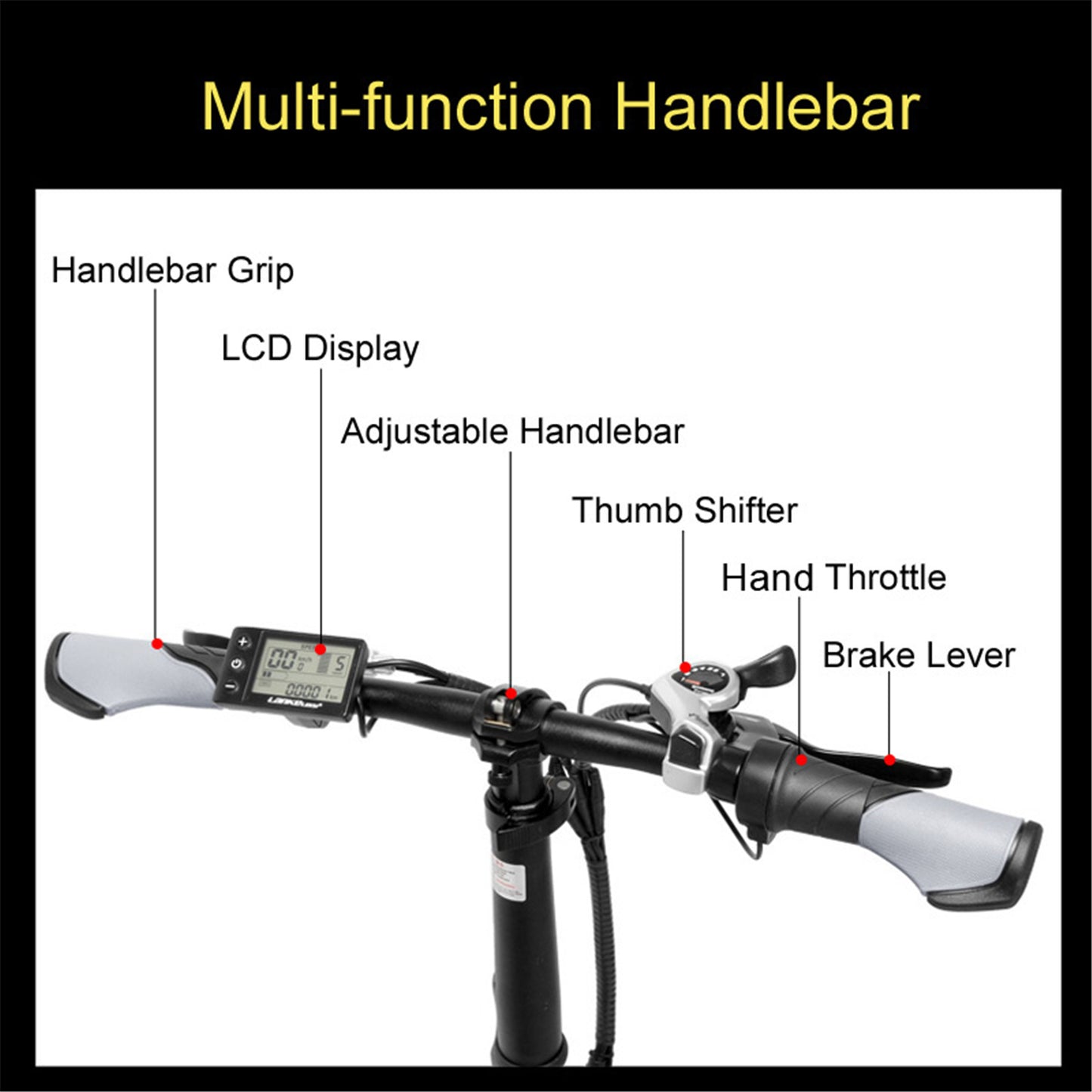 G650: E-bike Mountain Bike Folding (ang.). 48V Lithium Battery Front i Rear Full Suspension