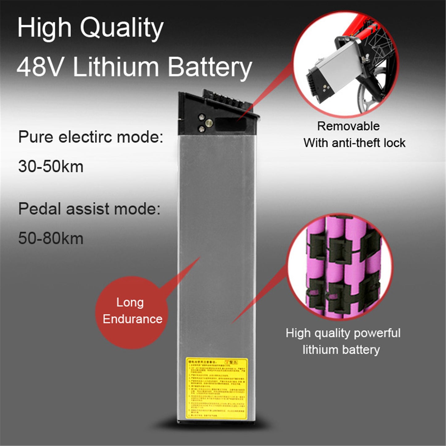 G650: E-bike Mountain Bike Folding (ang.). 48V Lithium Battery Front i Rear Full Suspension
