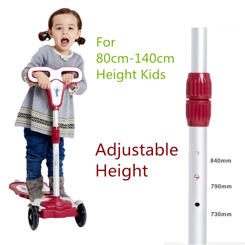 4-wheel kids scooter, 3-level adjustable height, suitable for children over 2 years old