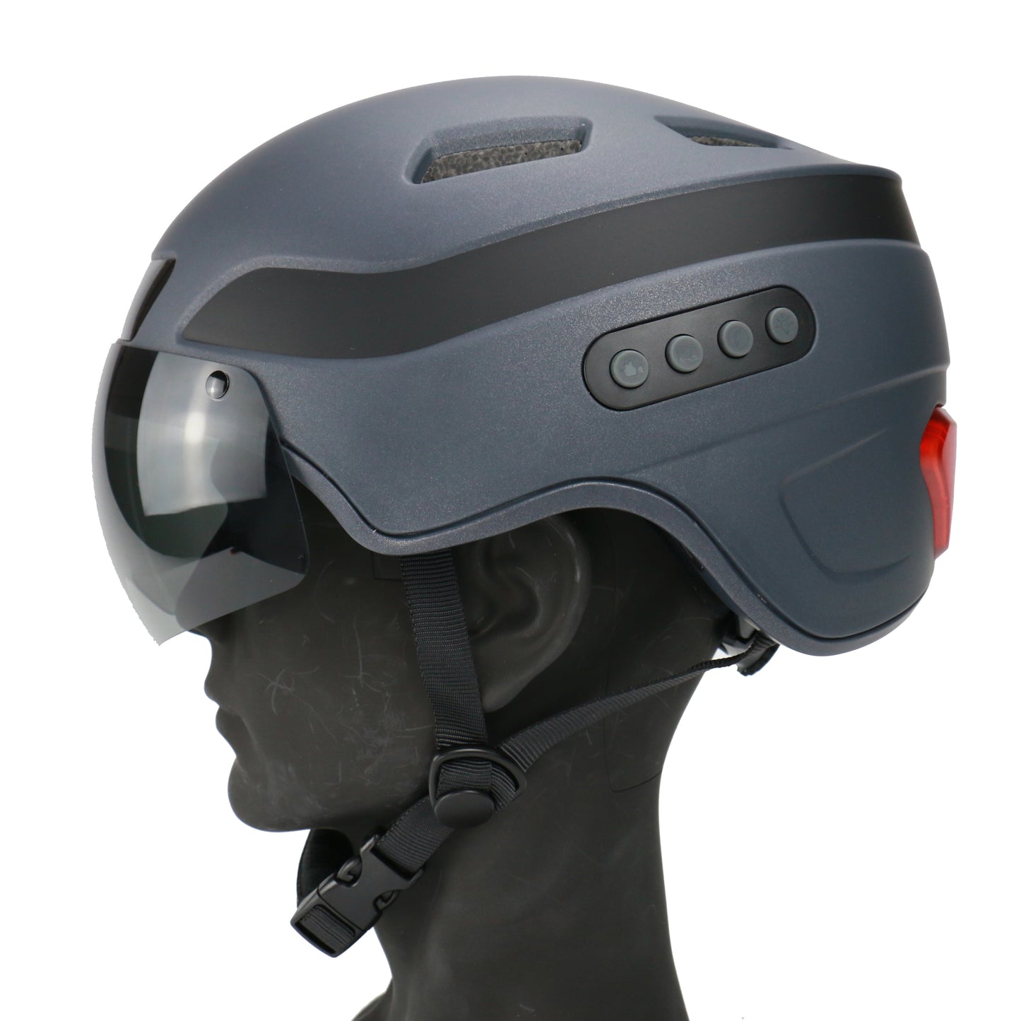 Upgradowany Bluetooth Calling Smart Helmet z 1080P HD Built-in Driving Recorder Camera, Detachable Visor,Turn Signal Taillight