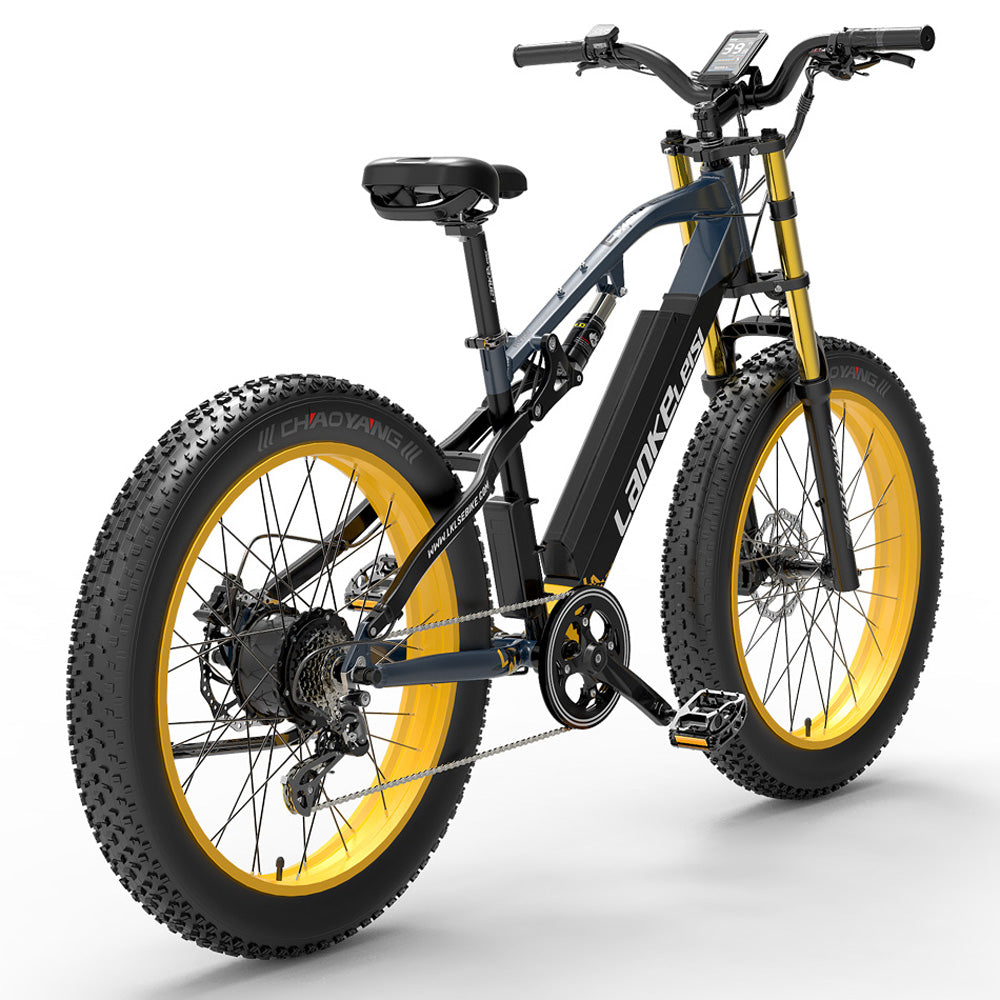 RV700 1000W 48V 16Ah Kraftfull elektrisk cykel 26 Inch Beach Bike Mountain Bike Upgraded Oil Spring Downhill Fork Dual Suspension