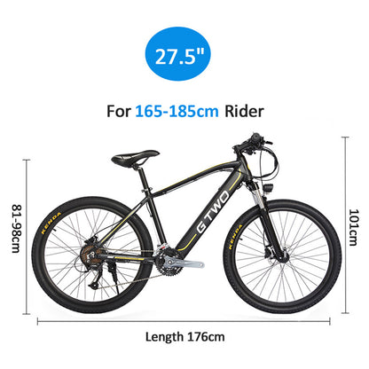 G2 27.5 Inch Mountain Bike 48V 9.6Ah Dold Lithium Battery 350W Pedal Assist Electric Bicycle Lockable Suspension Fork