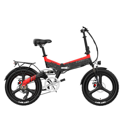 G650 20 inch E-bike Mountain Bike Bicicletă electrică pliabilă 400W 48V Baterie cu litiu Suspensie completă față și spate